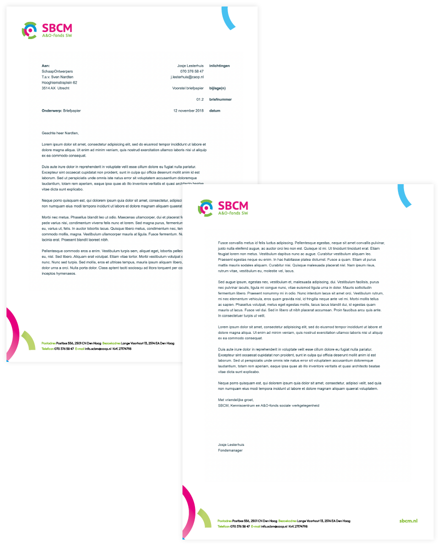 SBCM   Briefpapier